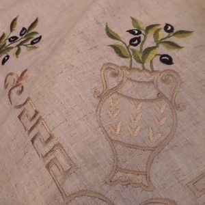 Olive Branch beautiful large tablecloth